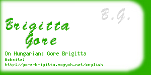 brigitta gore business card